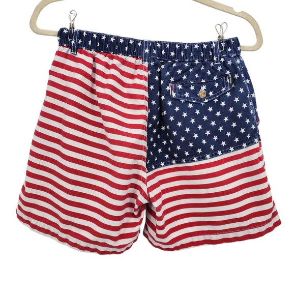 Chubbies Mens Medium Shorts 'Mericas American Flag Red White Blue Shorts USA - Picture 3 of 9